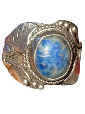 Vintage Native American Sterling Silver Lapis Lazuli Ring size 5